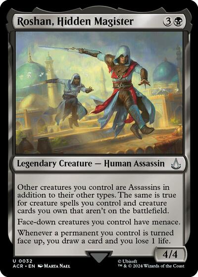 Roshan, Hidden Magister (Universes Beyond: Assassin's Creed) Light Play Foil