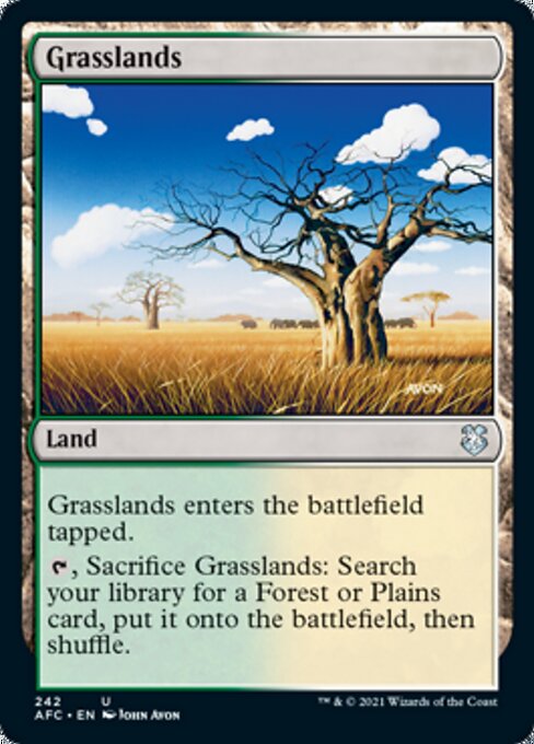 Grasslands (Commander 2021 Forgotten Realms) Light Play