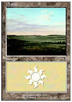 Plains (342) (7th Edition) Medium Play Foil