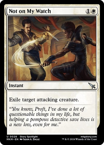 Not on my Watch (Murders at Karlov Manor) Light Play Foil