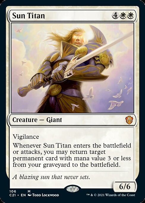 Sun Titan (Commander 2021 Strixhaven) Light Play