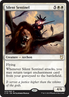 Silent Sentinel (Commander 2018) Light Play