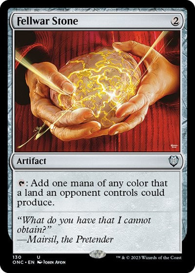 Fellwar Stone (Commander: Phyrexia: All Will Be One) Damaged / Poor