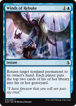 Winds of Rebuke (Amonkhet) Damaged / Poor