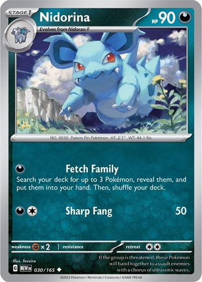 Nidorina (Scarlet and Violet: 151) Light Play