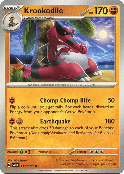 Krookodile (Scarlet and Violet: Base Set) Light Play