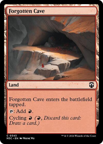 Forgotten Cave (Commander: Modern Horizons 3) Light Play