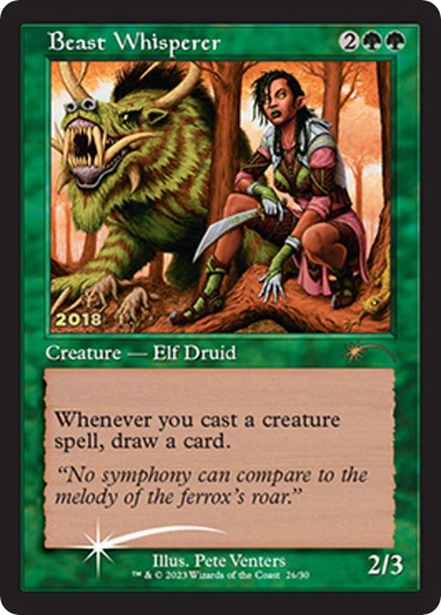 Beast Whisperer (Promos: 30th Anniversary Promos) Light Play Foil