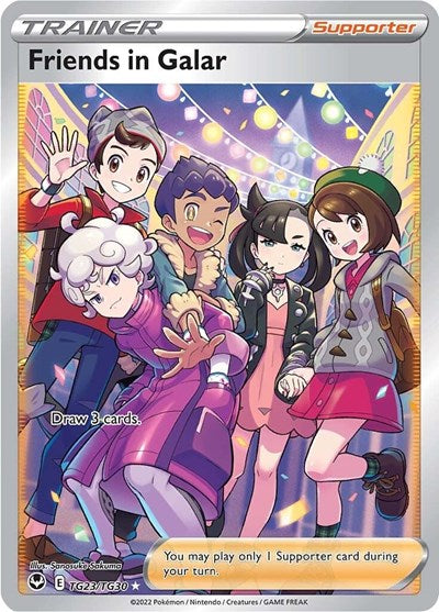 Friends in Galar (SWSH12: Silver Tempest Trainer Gallery) Light Play Holofoil
