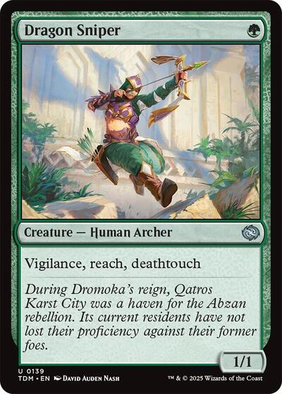 Dragon Sniper (Tarkir: Dragonstorm) Light Play