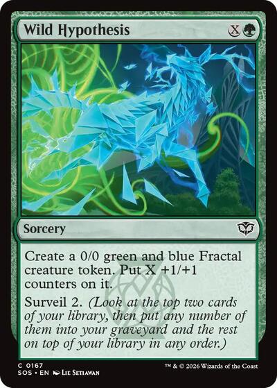 Wild Hypothesis (Secrets of Strixhaven) Light Play Foil
