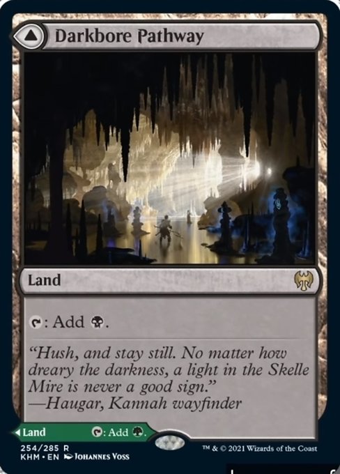 Darkbore Pathway / Slitherbore Pathway (Kaldheim) Light Play