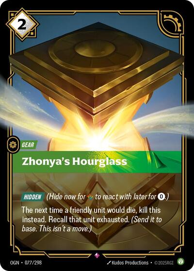 Zhonya's Hourglass (Origins) Light Play Foil