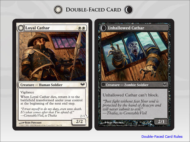 Loyal Cathar (Unhallowed Cathar) (Dark Ascension) Light Play