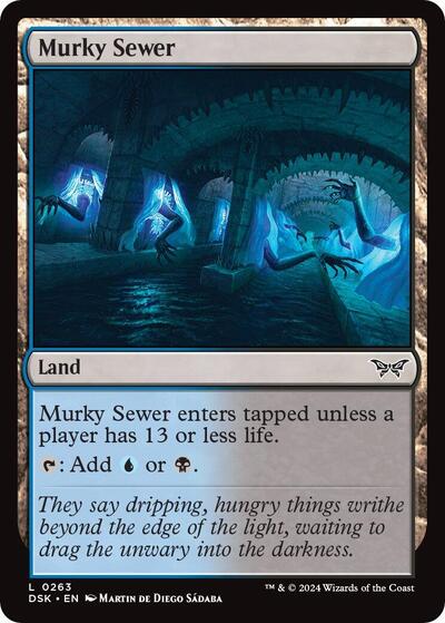 Murky Sewer (Duskmourn: House of Horror) Light Play