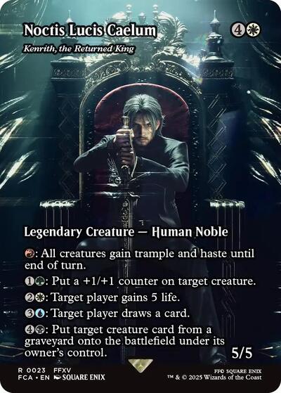 Noctis Lucis Caelum - Kenrith, the Returned King (Showcase) (Universes Beyond: FINAL FANTASY: Through the Ages) Light Play Foil