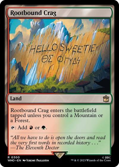 Rootbound Crag (Universes Beyond: Doctor Who) Light Play Foil
