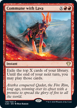 Commune with Lava (Commander 2020 Ikoria) Light Play