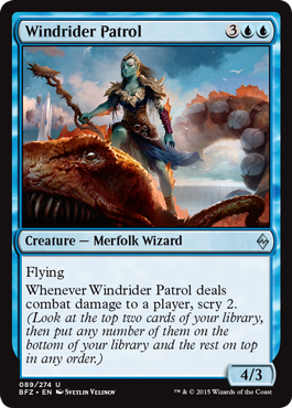 Windrider Patrol (Battle for Zendikar) Light Play Foil
