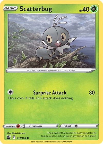 Scatterbug (SWSH05: Battle Styles) Light Play