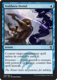 Stubborn Denial (Khans of Tarkir) Medium Play