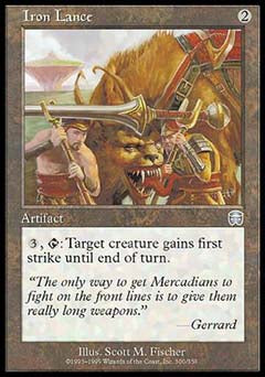 Iron Lance (Mercadian Masques) Heavy Play