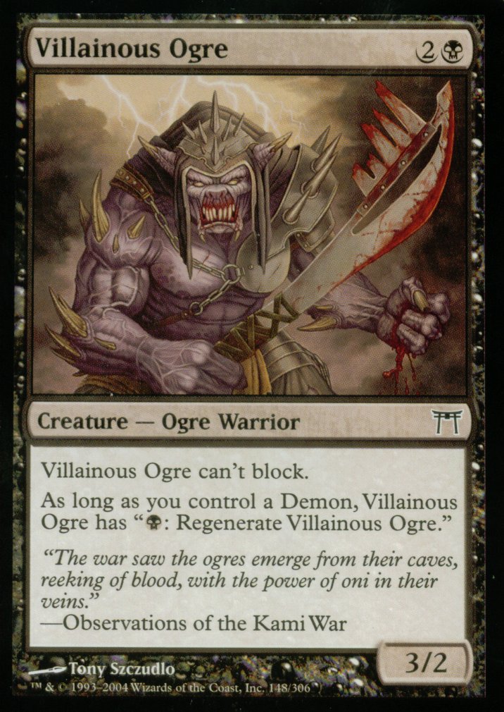 Villainous Ogre (Champions of Kamigawa) Light Play