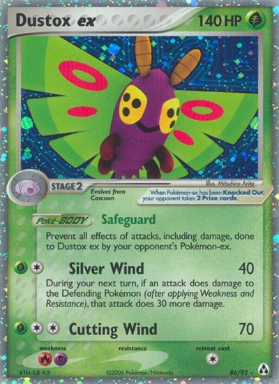 Dustox ex (Legend Maker) Heavy Play Holofoil