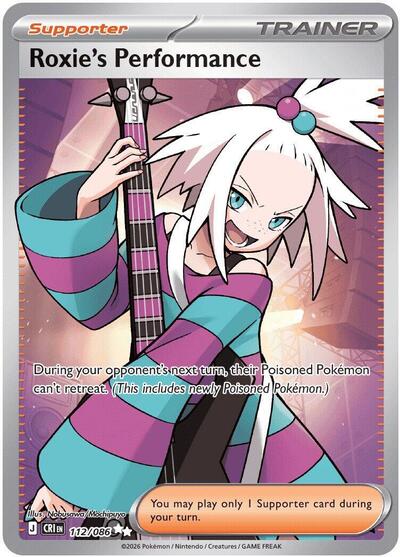 Roxie's Performance - 112 (ME04: Chaos Rising) Near Mint Holofoil
