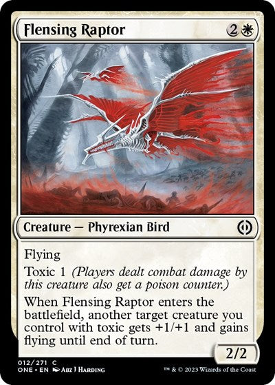Flensing Raptor (Phyrexia: All Will Be One) Light Play