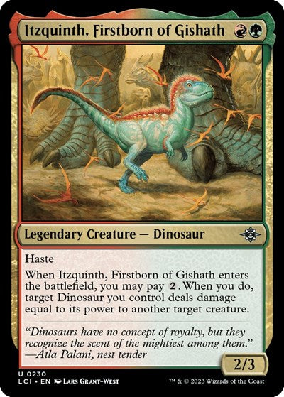 Itzquinth, Firstborn of Gishath (The Lost Caverns of Ixalan) Damaged / Poor