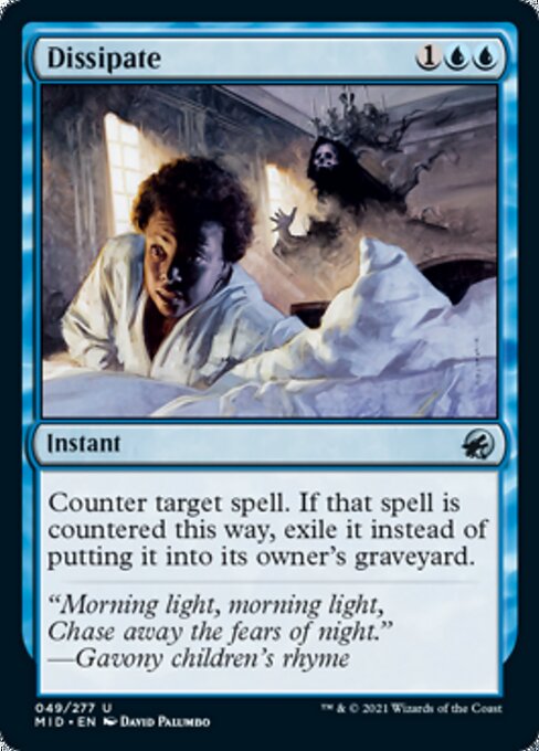 Dissipate (Innistrad: Midnight Hunt) Light Play