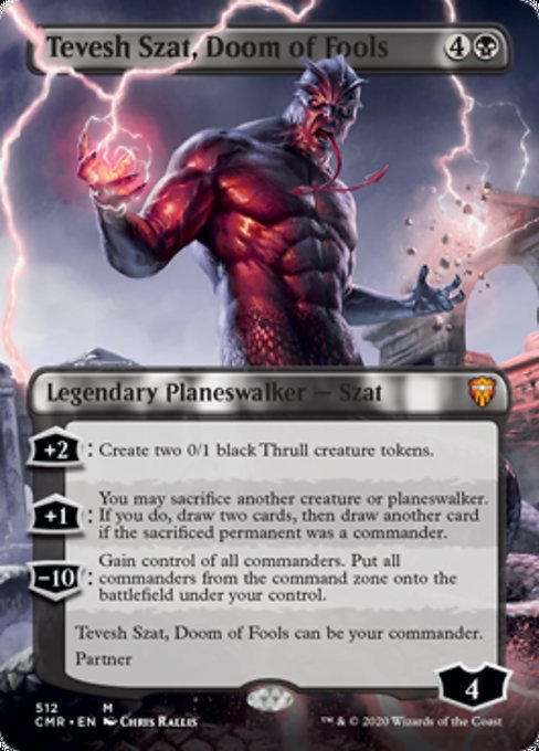 Tevesh Szat, Doom of Fools (Borderless) (Commander Legends) Near Mint Foil