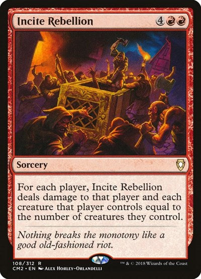 Incite Rebellion (Commander Anthology Volume II) Light Play