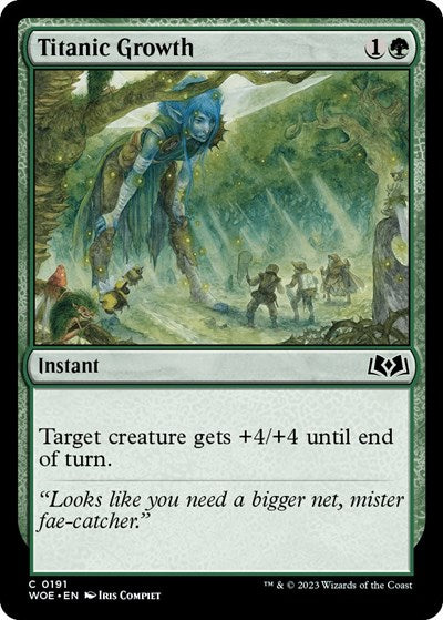 Titanic Growth (Wilds of Eldraine) Light Play