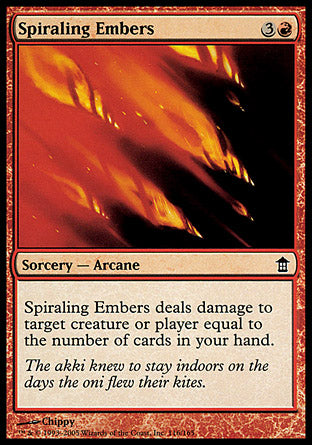 Spiraling Embers (Saviors of Kamigawa) Light Play