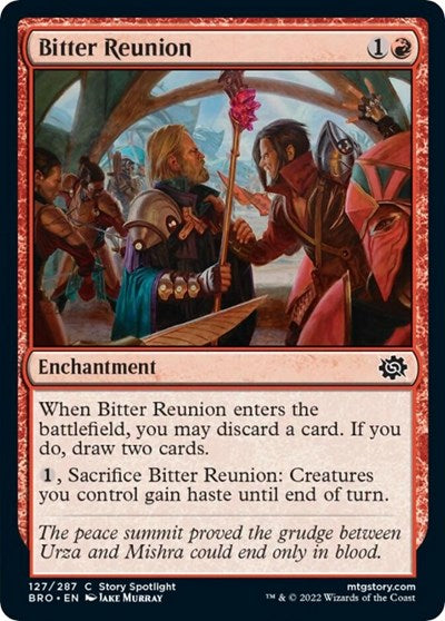 Bitter Reunion (The Brothers' War) Light Play Foil