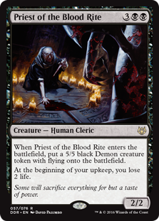 Priest of the Blood Rite (Duel Decks: Nissa vs Ob Nixilis) Medium Play
