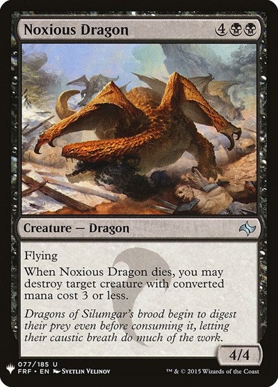 Noxious Dragon (Mystery Booster) Light Play