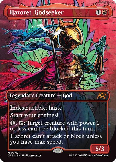 Hazoret, Godseeker (Borderless) (Aetherdrift) Light Play