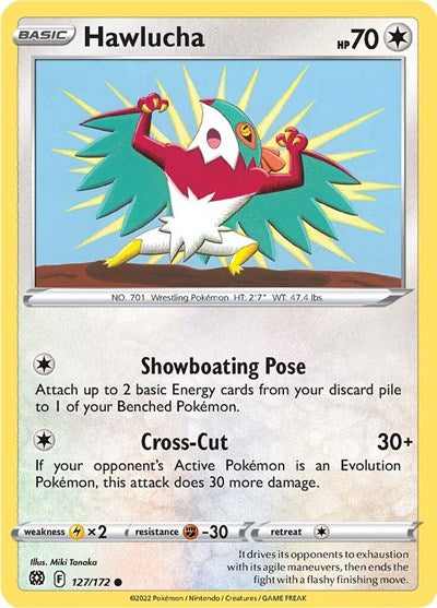 Hawlucha (SWSH09: Brilliant Stars) Light Play Reverse Holofoil