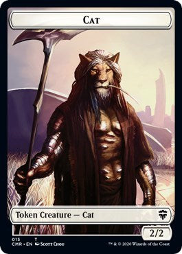 Cat / Soldier Double-sided Token (Commander Legends) Light Play
