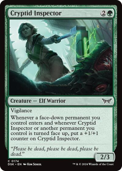 Cryptid Inspector (Duskmourn: House of Horror) Light Play Foil