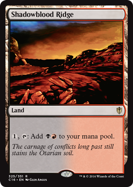 Shadowblood Ridge (Commander 2016 Edition) Light Play