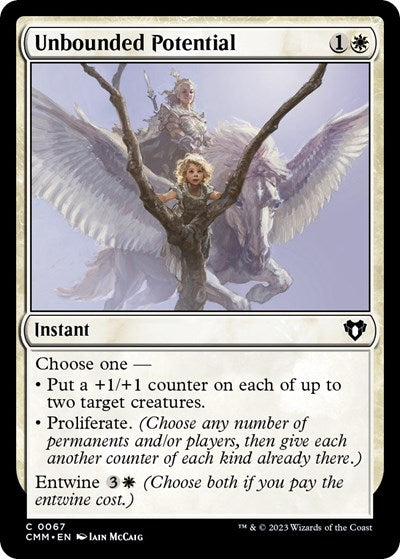 Unbounded Potential (Commander Masters) Light Play