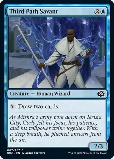 Third Path Savant (The Brothers' War) Light Play Foil