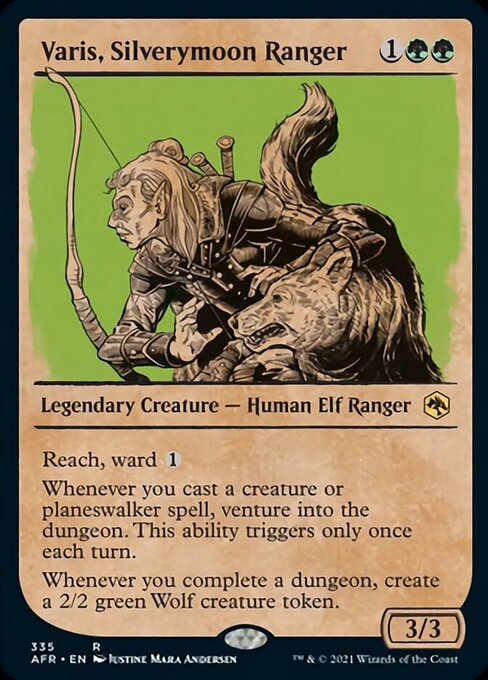 Varis, Silverymoon Ranger (Showcase) (Adventures in the Forgotten Realms) Light Play Foil