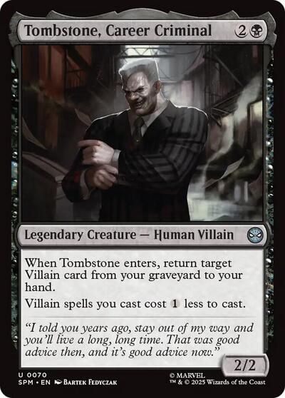 Tombstone, Career Criminal (Marvel's Spider-Man) Light Play