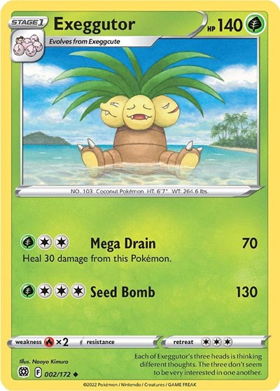 Exeggutor (SWSH09: Brilliant Stars) Light Play