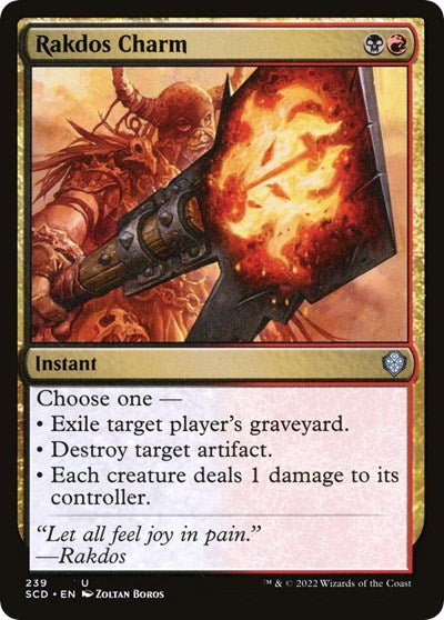 Rakdos Charm (Commander 2022 Starter Decks) Light Play